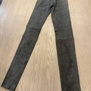 Alice + Olivia Dark Brown Skinny Pants